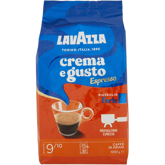 Lavazza Crema e Gusto Forte Espresso Confezione 1 Kg Caffe in Grani