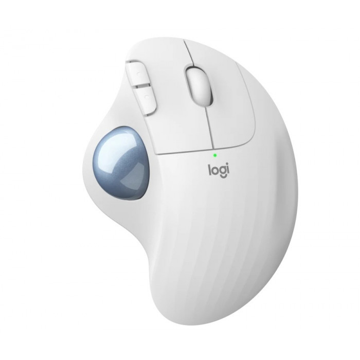 Logitech Mouse trackball wireless ERGO M575 Bianco