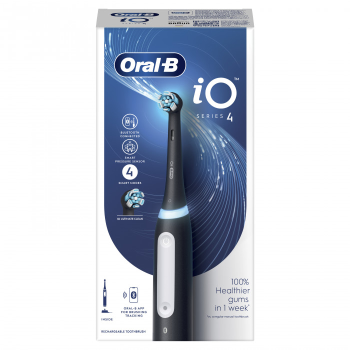Oral-B iO Serie 4N Nero Spazzolino Elettrico Smart