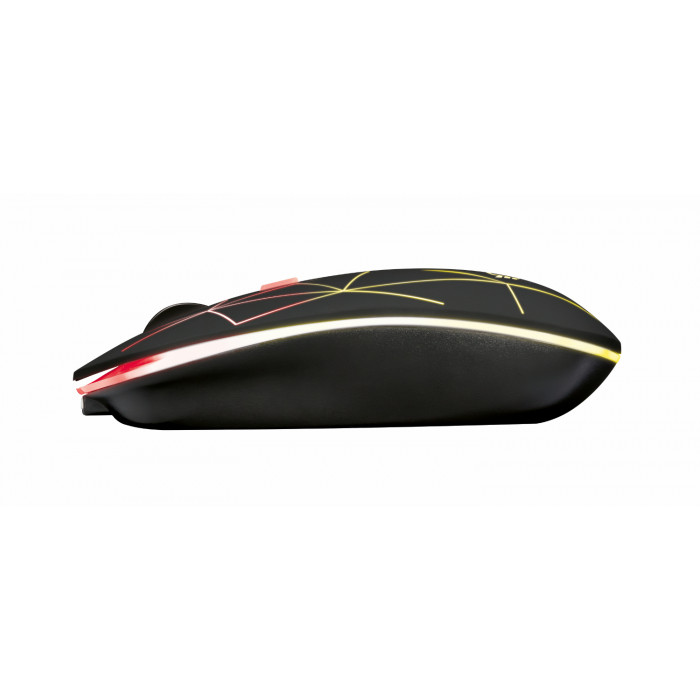 Trust 22625 Mouse Gaming Wlss GXT 117 4 Pulsanti Led Nero